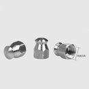 2Pcs 4000PSI Stainless Steel Sewer Jetter Nozzle, 3/8 inch Quick Connector,