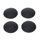Pack of 4 Notebook Plastic Bottom Case Protective Cover, Below the Laptop Black