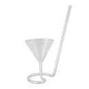 Creative Screw Spiral Straw Molecular Cocktail Glass Bar Party Wine Glass M