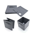 Foldable Fabric Storage Box Square Bins Cloth Organizer Storage Baskets Fol