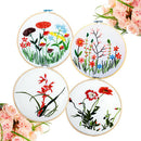 10cm Bamboo Frame Embroidery Hoop Ring DIY Cross Stitch Machine Loop Sewing  Gw