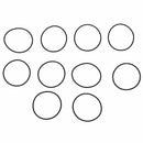 10 Pcs Black Rubber Oil Seal O Ring Gasket Washers 40mm x 37mm x 1.5mm Y6J5