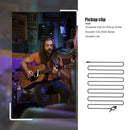 Clip-on Pickup+ 6.35 mm Male to Male Cable Guitar Musical Instrument Accessories