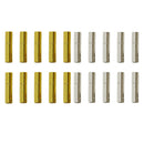20 Sets Bracelet Clasps fits Round Leather Cord 3mm End Caps Bayonet Clasps