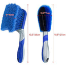 2-Pack Wheel Brush Hub Brush For Car, Auto Short Handle Tire Cleaning Brush