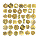 40pcs Inspiration Words Charms Craft Supplies Beads Charms Pendants for