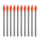 10 Pieces 6MM Glass and Tile Drill Bits Set Carbide Drilling Tool R8J1