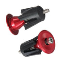 Aluminum Road MTB Handlebar Grip Handle Bar Cap End Plug Cap pair Red G6Y9