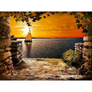 5D Diy Diamond Painting Sailboat At Sea Cross Stitch Full Diamond Embroider