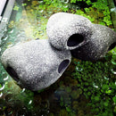 Hot Ceramic Rock Cave Ornament Stones For Fish Tank Filtration Aquarium BX