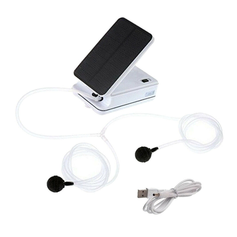 Solar Powered/ USB Rechargable Oxygenator Water Oxygen