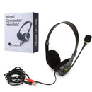 3.5mm Wired Laptop Headphones with Mic Noise Canceling