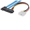 7 Pin SATA to SAS 29 Pin & 4 Pin Connector Power Cable Q8L4