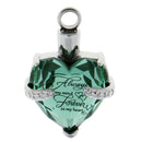 Crytsal Cremation Jewelry Heart Pendant Keepsake Memorial Urn for Ash Holder