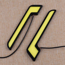 2*Universal White LED L Shape COB DRL Daytime Running Light Driving Fog Lamp COB