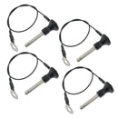 4 Pcs Stainless Steel Ball Lock Quick Release Pin Push Button, 25 mm Length