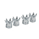 4x Universal Chrome Crown Car Truck Tire Air Valve Stem Cover Caps Wheel Rims AU