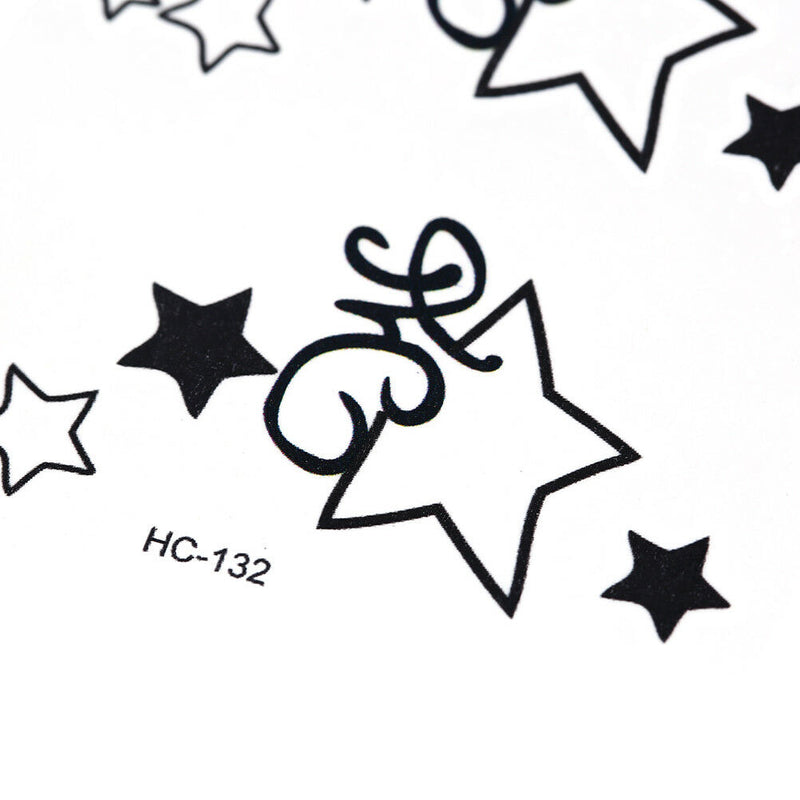 Cute Waterproof Star Arm Temporary Tattoo Stickers Body Art Removable Tatoos Kw