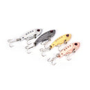 4pcs/set metal fishing lures hard bait fishhook bionic lead bait spinner b3cK