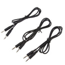 3Pcs Audio Converter Cable 3.5mm Mono Jack Male To Male Extension Cable, 1M