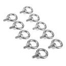10x 316 Grade Stainless Steel Lifting Ring Eye Bolt Nuts Screws Bolts 8mm