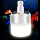Solar Power Shed Light Bulb 24 LED Portable Hanging Hook Tent Camping Lamp