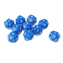 10pcs/set Polyhedral D16 Dice for DND RPG MTG Role Playing Board Game Blue