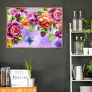 5D DIY Full Drill Diamond Painting Cross Stitch Embroidery Kit (Flower07)