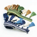 1 Yard Sewing Tassel Fringe Trim Stage Costume Clothing Accessories Green