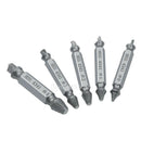 5x Quick Out Broken Stripped Screw Extractor Drill Bits Kit Bolts Remover