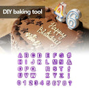 40pcs English Letters Plastic Mold Fondant Cake Decoration DIY Baking Tools