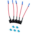 5pcs 12V Car Standard Add A Circuit Fuse Tap Piggy Blade Holder Socket