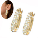 Double Fair Delicate Feather & Leaf Shaped Earrings For Women U4J4