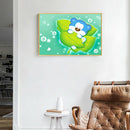 DIY Diamond Painting Kit Full Round Drill Cartoon Bear on Leaf 5D Drawing