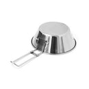 Portable Outdoor Folding Bowls Stainless Steel Plate Camping Cookware Food  K9G8
