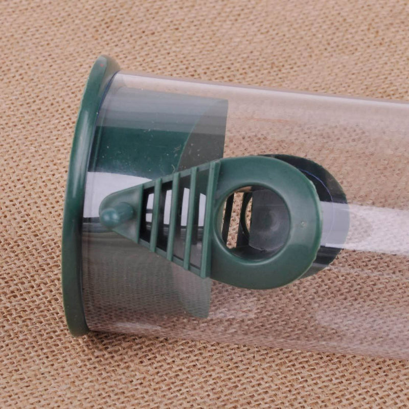 Clear Hanging Wild Bird Seed Feeder Squirrel Perch Garden Outdoor Feeding Cage