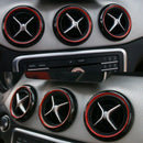 Dashboard Air Vent Decoration Trim Cover Stickers Car Styling For Mercedes  F1Y9