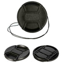 72mm center pinch snap on Front Lens Cap Cover For Canon string SH Nik L5Q6