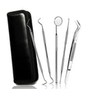 5Pcs Stainless Steel Dental Oral Hygiene Kit Tools Deep Cleaning Teeth Care Set^