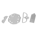 4pcs DIY Stone-shaped Cutting Dies Stencil Scrapbooking Embossing Template