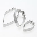 Stainless Steel Peony Flower Petal Fondant Cookie Cutter Set Metal Mould