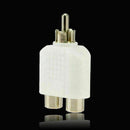 4x RCA Y Splitter 1 Male to 2 Female Cable Adapter Audio Prof Plug Video AV B4A2