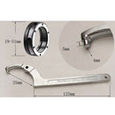 2 Pieces Heavy Duty Chrome Vanadium Steel 19-170mm Capacity Adjustable Hook