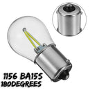 2x COB LED 1156 BA15S P21W Car Turn Signal Reverse Lamp Bulbs DC 12V-24V White