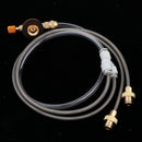 3FT Double Hose Propane Regulator for Propane Tank and Gas Grill Refill