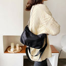 2pcs Nylon Messenger Bag Women Shoulder Purse Crossbody Handbags (Black) A