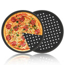 Pizza Pans Carbon Steel Perforated Baking Pan With Nonstick Coating, Round  X4K8