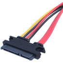 30CM Male to Female SATA Data Power Extension Cable M / F 22P 7 + 15Pin