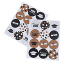 60pcs Graduation Sealing Stickers Paper Labels for DIY Gifts Packaging Decor BX