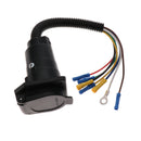 Heavy Duty 7 Way  7 Pin Trailer  Socket Adapter Connector For RV Towbar Towing